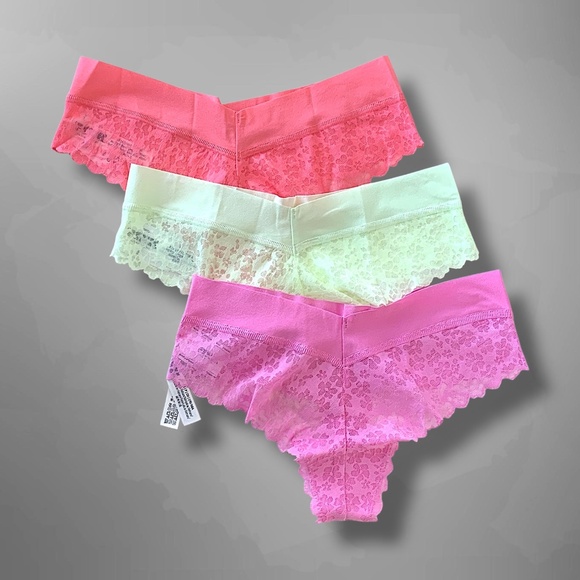 Victoria’s Secret thong panty lot 3pk small new - Picture 1 of 7